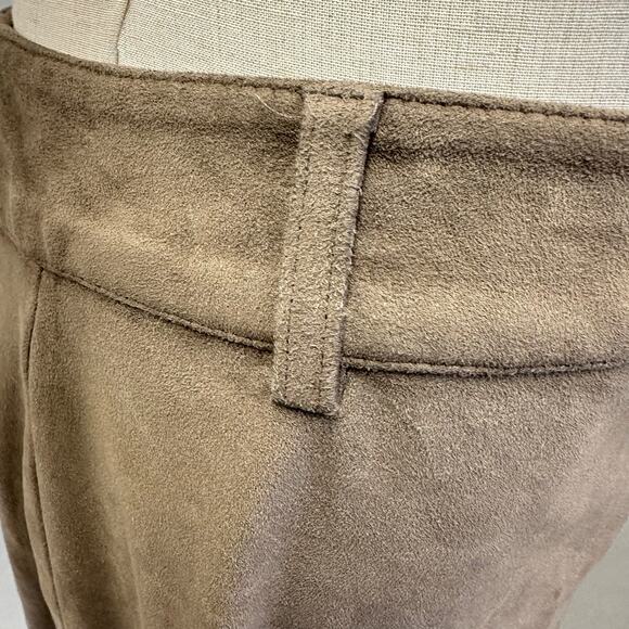 Marine Layer Rosie Faux Suede A-Line Mini Skirt in Birch Size Small - Picture 11 of 15